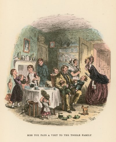 Ilustração para Dombey e filho de Hablot Knight Browne