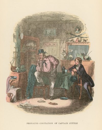 Ilustração para Dombey e filho de Hablot Knight Browne