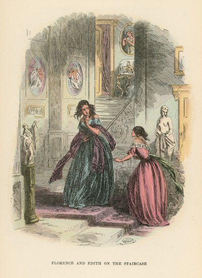 Ilustração para Dombey e filho de Hablot Knight Browne