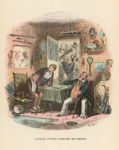 Ilustração para Dombey e filho de Hablot Knight Browne