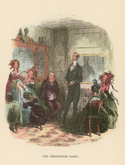 Ilustração para Dombey e filho de Hablot Knight Browne