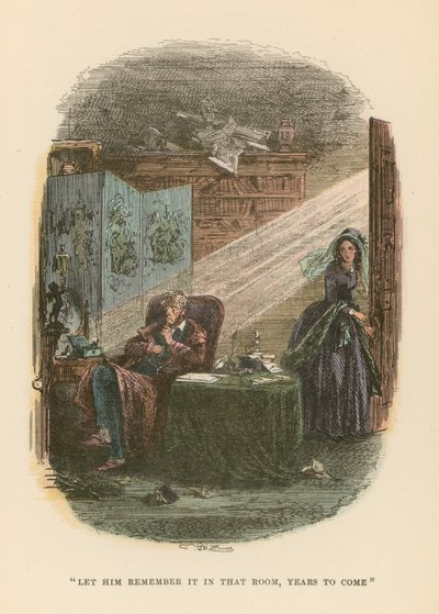 Ilustração para Dombey e filho de Hablot Knight Browne