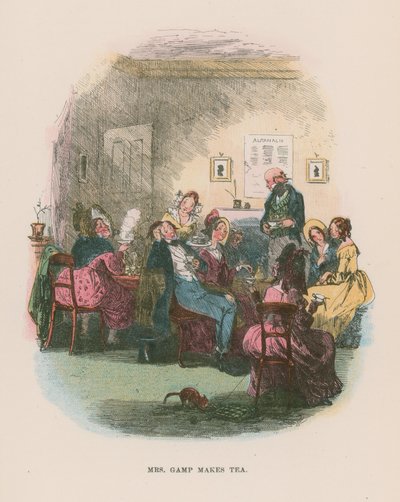 Ilustração para Martin Chuzzlewit de Hablot Knight Browne