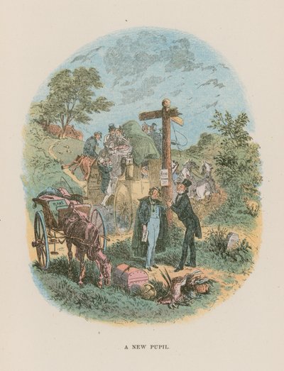 Ilustração para Martin Chuzzlewit de Hablot Knight Browne