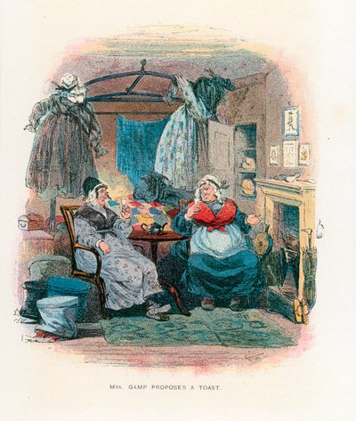 Ilustração para Martin Chuzzlewit de Hablot Knight Browne