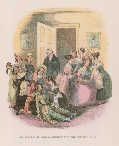 Ilustração para Nicholas Nickleby de Hablot Knight Browne