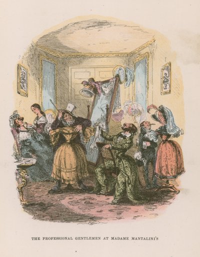 Ilustração para Nicholas Nickleby de Hablot Knight Browne