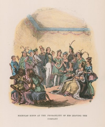 Ilustração para Nicholas Nickleby de Hablot Knight Browne