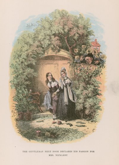Ilustração para Nicholas Nickleby de Hablot Knight Browne