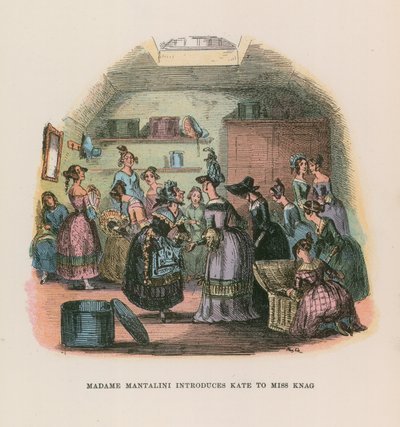 Ilustração para Nicholas Nickleby de Hablot Knight Browne