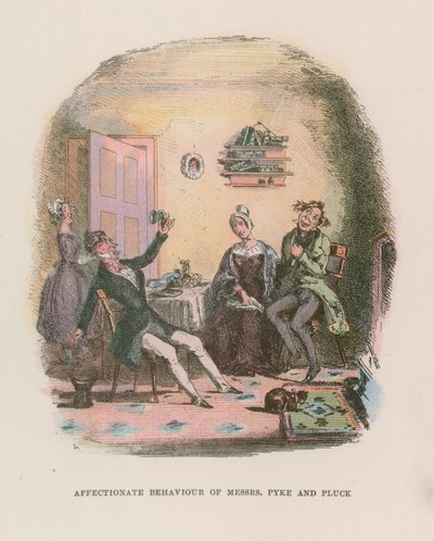 Ilustração para Nicholas Nickleby de Hablot Knight Browne