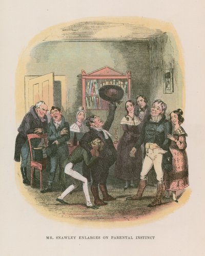 Ilustração para Nicholas Nickleby de Hablot Knight Browne