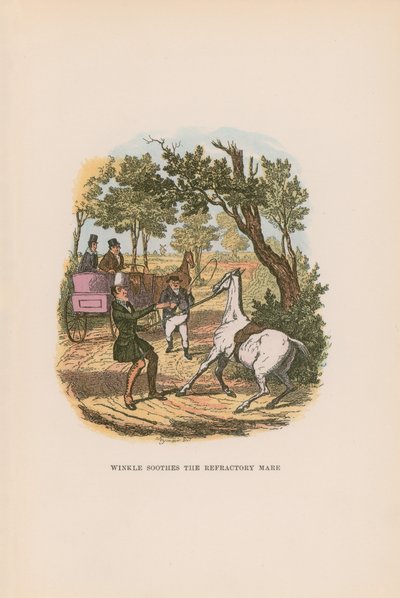 Ilustração para papéis de Pickwick de Hablot Knight Browne