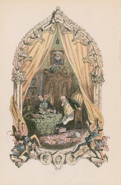 Ilustração para papéis de Pickwick de Hablot Knight Browne