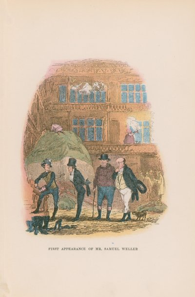 Ilustração para papéis de Pickwick de Hablot Knight Browne