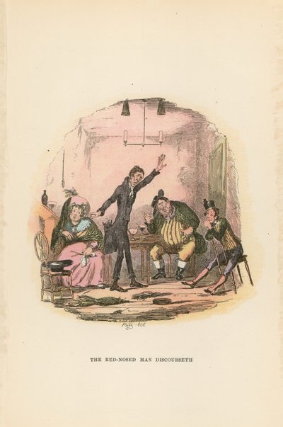 Ilustração para papéis de Pickwick de Hablot Knight Browne