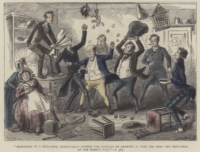 Ilustração para papéis de Pickwick de Hablot Knight Browne