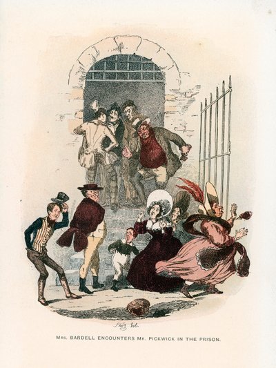 Ilustração para os papéis de Pickwick de Hablot Knight Browne
