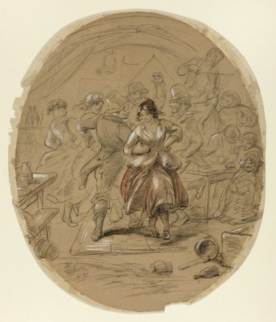 Dança irlandesa de Hablot Knight Browne