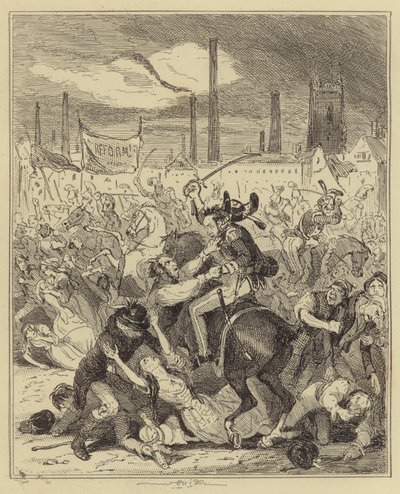 Massacre de Manchester de Hablot Knight Browne