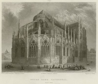Catedral de Notre Dame, East End de Hablot Knight Browne