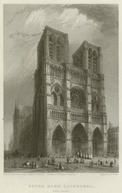 Catedral de Notre Dame, Frente Oeste de Hablot Knight Browne