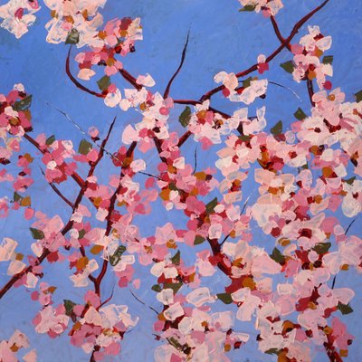 Fleur de Joie II, c.2023 (óleo sobre masonite) de Hadley Rampton