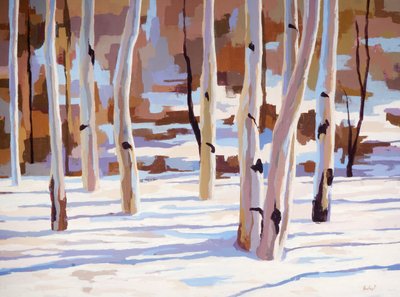 Fuga em azul, c.2017 (óleo sobre tela) de Hadley Rampton