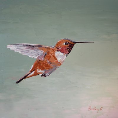 Barão Vermelho, c.2025 (óleo sobre painel) de Hadley Rampton