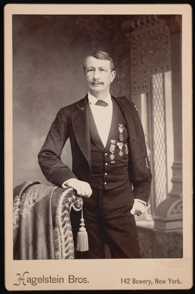 Retrato de J. Watts John Watts De Peyster 1821-1907, Antes de 1896. de Hagelstein Bros