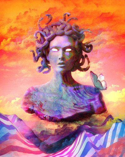 Pôr-do-sol da Medusa Mística de Halit Benli