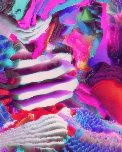 Camadas com texturas vibrantes de Halit Benli