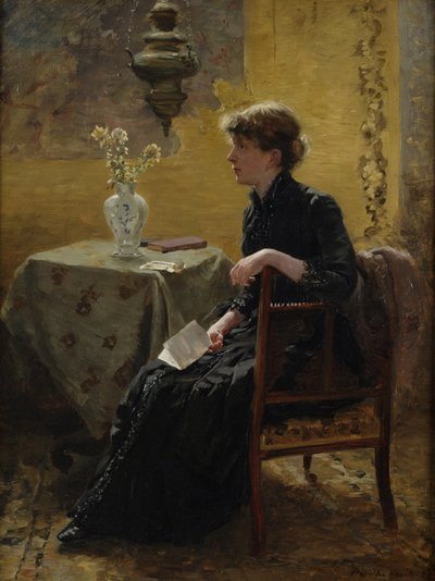 Senhora de preto, 1889 de Hamilton Hamilton