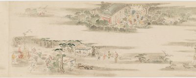 Passatempos e ocupações dos doze meses, período Edo, final do século XVII-início do século XVIII. de Hanabusa Itcho