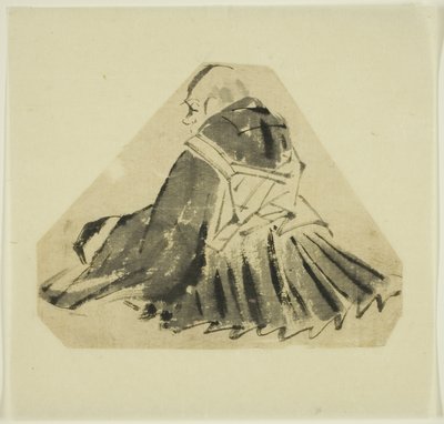 Esboço de um padre de Hanabusa Itcho