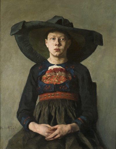 Uma menina camponesa bávara, 1885-87 de Hanna Pauli