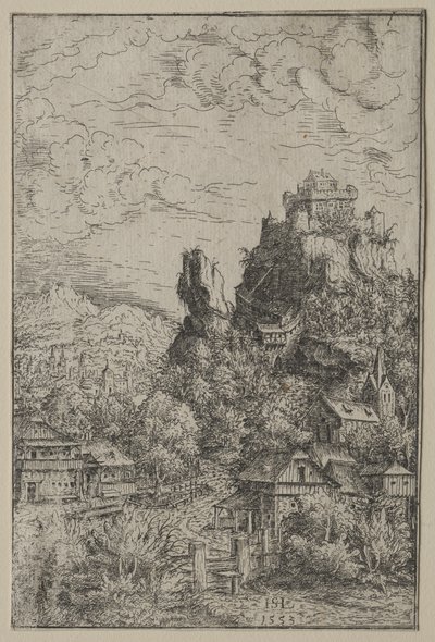 Paisagem com um castelo de Hanns Lautensack
