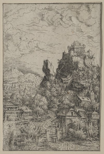 Paisagem com um castelo, 1553. de Hanns Sebald Lautensack