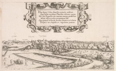 Vista panorâmica de Nuremberg: parte esquerda, 1552. de Hanns Sebald Lautensack