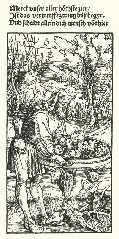 Desejos (gravura) de Hans (after) Burgkmair