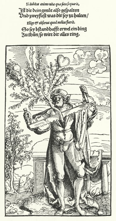 Determinação (gravura) de Hans (after) Burgkmair