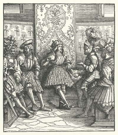 conselho de guerra francês de Hans (after) Burgkmair