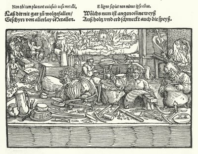 O Cobreiro (gravura) de Hans (after) Burgkmair