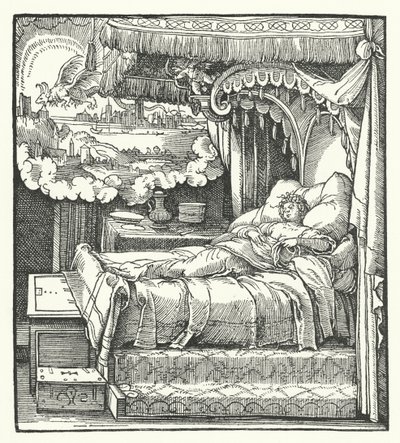 A Visão da Sibila (gravura) de Hans (after) Burgkmair