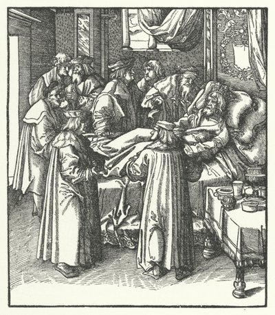 A morte do Santo Imperador Romano Frederico III de Hans (after) Burgkmair