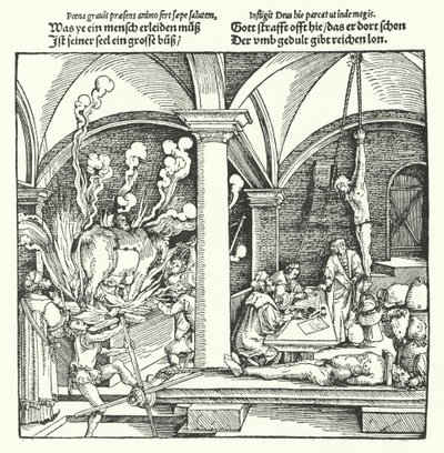 Tortura (gravura) de Hans (after) Burgkmair
