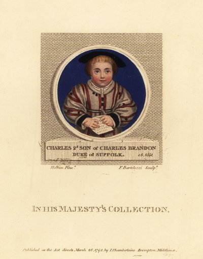 Charles Brandon, 3º Duque de Suffolk de Hans (after) Holbein the Younger