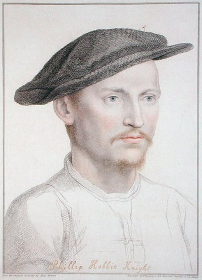 Philip Hobbie, gravada por Francesco Bartolozzi (1727-1815) 1796 (gravura) de Hans (after) Holbein the Younger