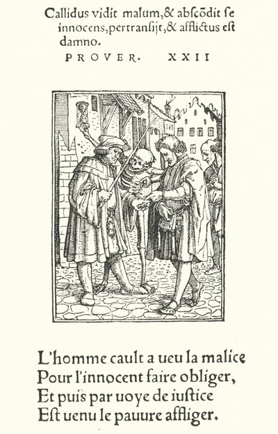 O Advogado (gravura) de Hans (after) Holbein the Younger