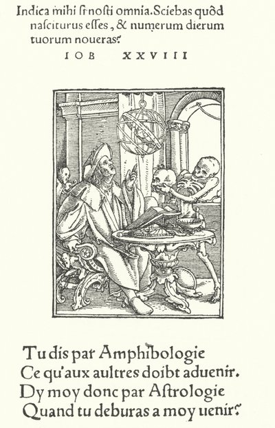 O Astrólogo (gravura) de Hans (after) Holbein the Younger